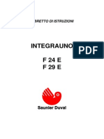 SAUNIER DUVAL Scheda Tecnica Integra Uno f24 f29 PDF