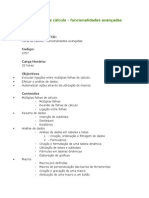 0757 Folha de Cálculo - Funcionalidades Avançadas