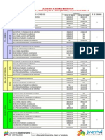 CALENDARIO Mision Sucre