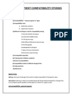 Drug Excipient Compatibility Study PDF