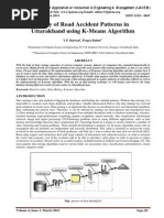 Study of Road Accident Patterns in Uttarakhand Using K-Means Algorithm