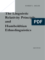 Miller Robert L The Linguistic Relativity Principle and Humb