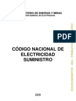 Código Nacional de Electricidad Suministro - Perú (Prepublicación 2009)