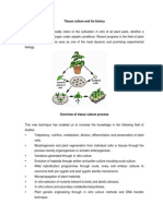 Tissue Culture and Its History