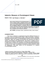 Inductive Measures of Psychological Climate