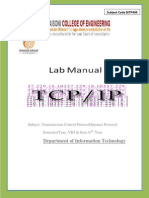 TCP/IP Lab Manual BE