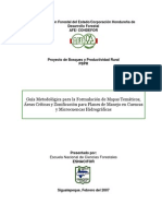 Guia para Elaborar Mapas - Cuencas Areas Críticas y Zonificacion