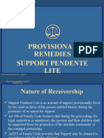 Provisional Remedies Support Pendente Lite