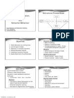 Consumer Motivation Personality and Behaviour