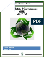 Health, Safety & E Nvironment (HSE) Manual: Doc No.: HSE/01 Rev No.: 00