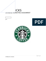 Starbucks Canada Marketing Plan