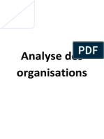 Analyse Des Organisations - ISEM L3 (MV - S1) PDF