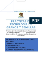 Practica Determinación de Tamaño y Calidad en Granos y Semillas