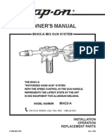 Snap-On ALUMINUM WELDING Mhg5a Owners Manual