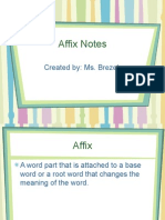 Affixes