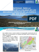 Estrategias para La Protección de La Calidad de Los Recursos Hídricos de La Cuenca Del Río Rímac