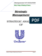 Strategic Analysis of UNILEVER Pak LTD