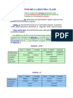 Latín - Adjetivos de 2 Clase