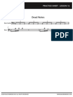 Dead Notes: Practice Sheet - Lesson 16