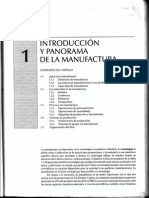 Fundamentos de Manufactura Moderna: Materiales, Procesos y Sistemas Primer Capitulo