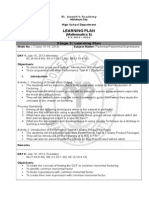 (Mathematics 8) Stage 3: Learning Plan