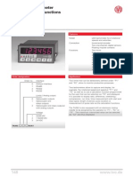 Electronic Tachometer With Calculation Functions and 2 Limits