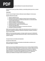 Inscripción de Registro Sanitario de Alimentos Procesados COMPLETO PDF