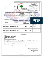 Be Informed That Invitation No 95/2014/39 Canceled &replaced by Invitation No. 95/2014/39 /R For Following Items