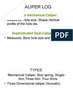 Day 2 Caliper Log