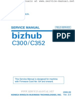 BizHub C300, C352 Field Service Manual - Firmware G4