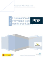 Formulacion de Proyectos Sociales Con Marco Logico