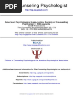 The Counseling Psychologist: Psychology: 2006 Awards American Psychological Association, Society of Counseling