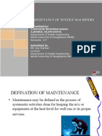 Maintenance of Textile Machinery