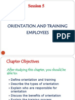 Orientation and Training