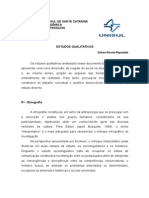 06 - Tipos de Estudos Qualitativos - Metodologia