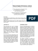  Cylinder Oil Drain Engine Performance Analysis