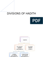 Divisions of Hadith