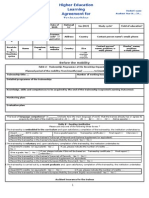 GfNA II C Annex IV HE Learning Agreement Traineeships Form Final 2015