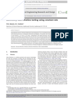 Laboratory Cake Filtration Testing Using Constant Rate