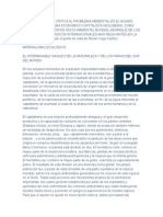 Una Aproximacion Critica Al Problema Ambiental en El Mundo