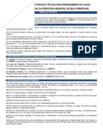 Edital Do Concurso Da Prefeitura Municipal de Belo Oriente