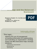 Strategy and The Balanced Scorecard: Based On Chapter 13, Cost Accounting