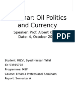 Report - 53915778 - Oil Politics and Currency