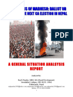 Geopolitics of Madhesh: Ballot or