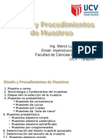 Diseño y Procedimiento Muestreo UCV