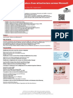 M20413 Formation Conception Et Mise en Place D Une Infrastructure Serveur Microsoft PDF