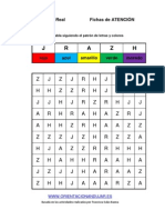 Coleccion Estimulacion Cognitiva NIVEL MEDIO Seguir Patron Colores 1 LETRAS 1