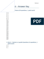 Chains Test Answer Key