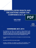 Shareholders Rights and Obligations