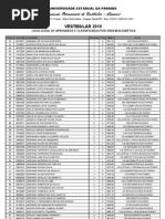 Vestibular 2010 Uepb - Lista Geral de Aprovados e Classificados Por Ordem Alfabética